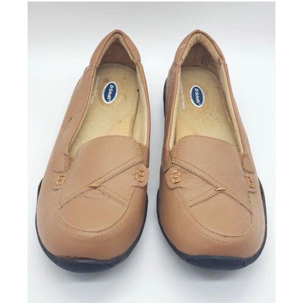 Dr. Scholl's Double Air-Pillo Women's 6 Beige Leather Slip-On Cushioned